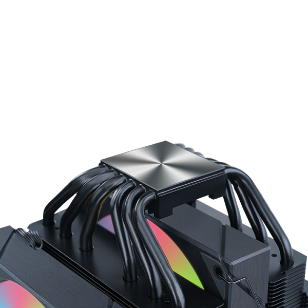 ITEK DISSIPATORE AD ARIA ICY-6HATP - SKT UNIVERSALE, 250W TDP, 6 HEATPIPE, 2X12CM FAN, ARGB TEMP. [ITACI6HATP]