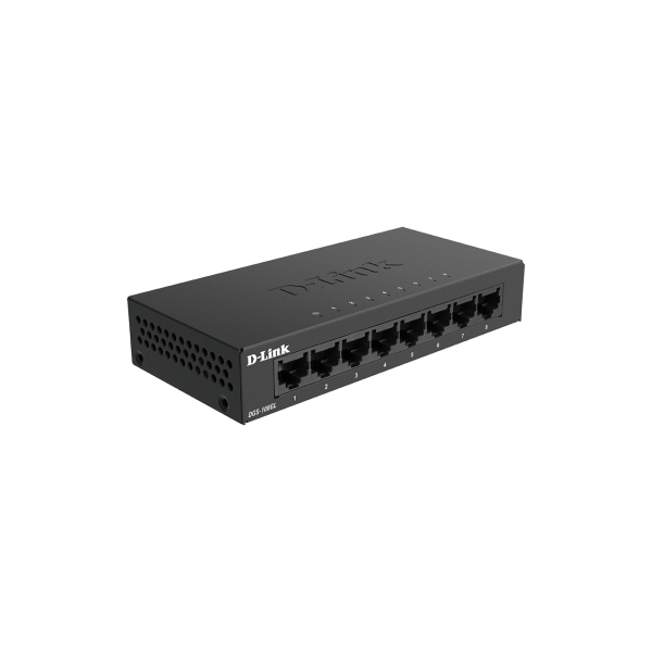 D-LINK SWITCH 8 PORTE GIGABIT ETHERNET METAL HOUSING UNMANAGED SWITCH [DGS-108GL]