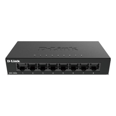 D-LINK SWITCH 8 PORTE GIGABIT ETHERNET METAL HOUSING UNMANAGED SWITCH [DGS-108GL]