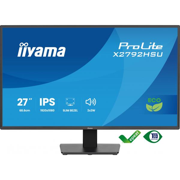 iiyama ProLite X2792HSU-B1 Monitor PC 68,6 cm (27") 1920 x 1080 Pixel Full HD LED Nero [X2792HSU-B1]