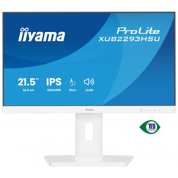 iiyama ProLite XUB2293HSU-W7 Monitor PC 54,6 cm (21.5") 1920 x 1080 Pixel Full HD LED Bianco [XUB2293HSU-W7]