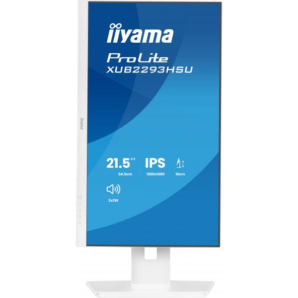iiyama ProLite XUB2293HSU-W7 Monitor PC 54,6 cm (21.5") 1920 x 1080 Pixel Full HD LED Bianco [XUB2293HSU-W7]