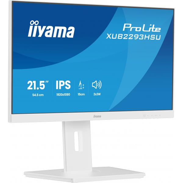 iiyama ProLite XUB2293HSU-W7 Monitor PC 54,6 cm (21.5") 1920 x 1080 Pixel Full HD LED Bianco [XUB2293HSU-W7]