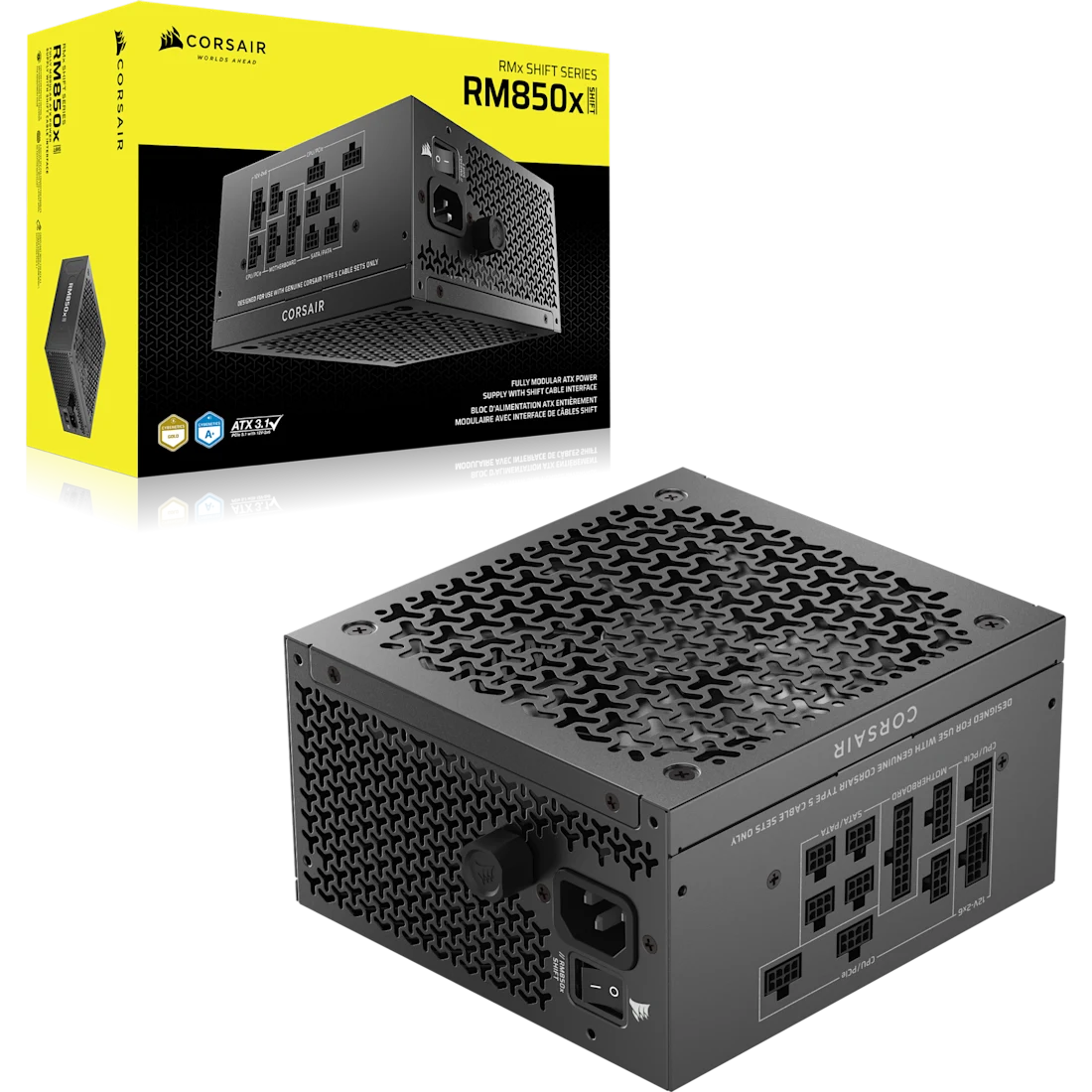 CORSAIR ALIMENTATORE 2025 RMx SHIFT SERIES, RM850x SHIFT, 850 WATT, ATX 3.1, PCIe 5.1 [CP-9020299-EU]