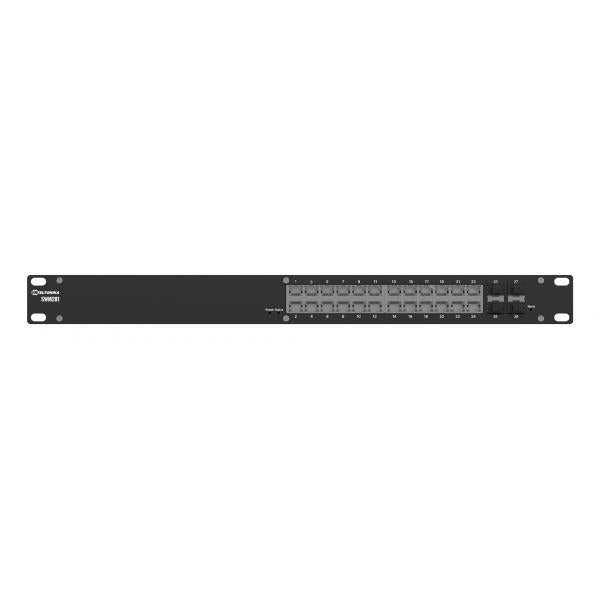Teltonika - SWM281 L2+ managed switch, 19" Rack, 24xGbE, 4xSFP [SWM281000200]