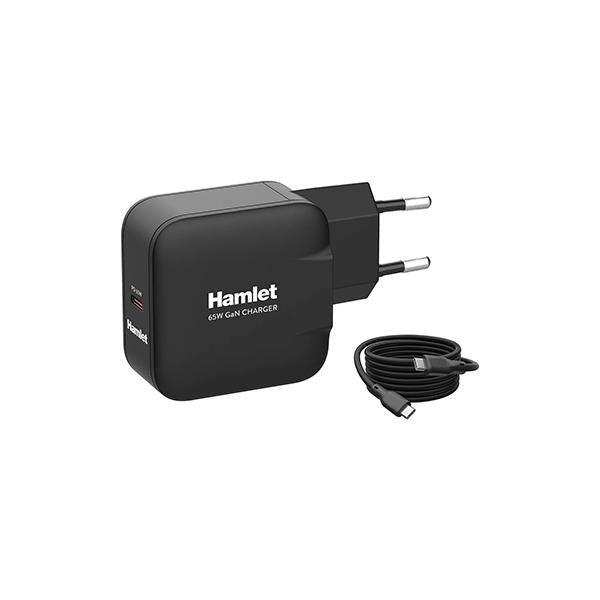 Hamlet XPDG-65WC20 Caricabatterie per dispositivi mobili Universale Nero AC Ricarica rapida Interno [XPDG-65WC20]