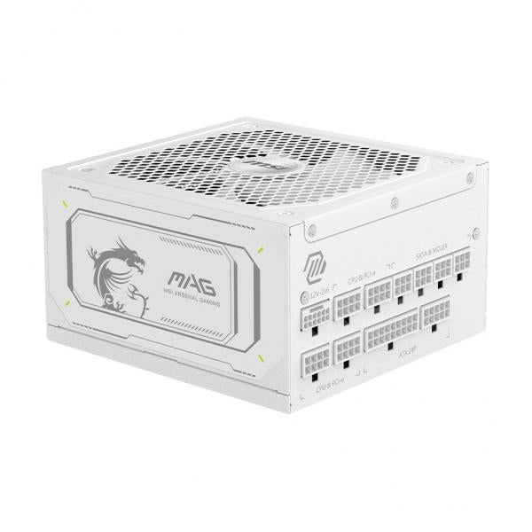 MSI ALIMENTATORE EU, 1000W, FULLY MODULAR, 80 PLUS GOLD, COLOR BOX [MAG A1000GL PCIE5 WH]