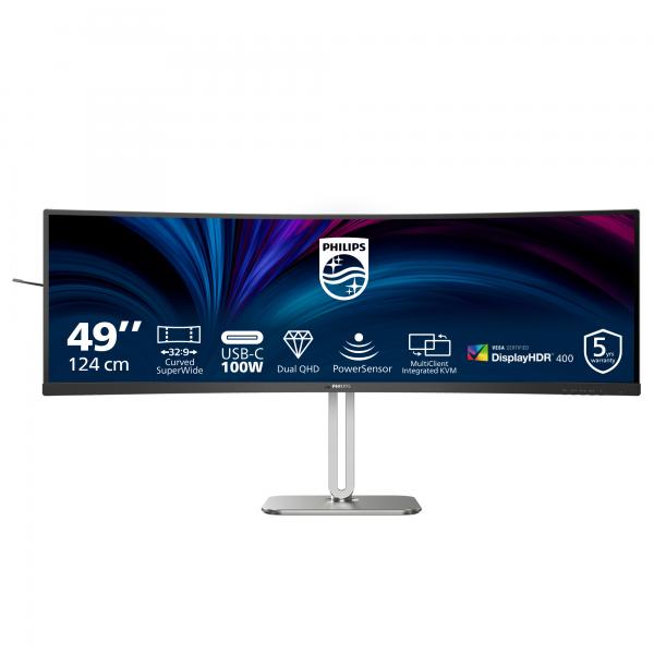 Philips Serie 5000 49B2U5900C/00 Monitor PC 124 cm (48.8") 5120 x 1440 Pixel Dual QHD LCD Nero [49B2U5900C/00]