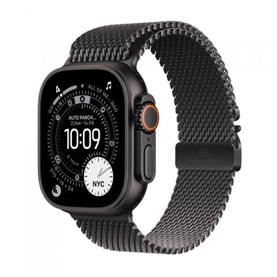 APPLE WATCH ULTRA 3GPS E CELLULAR49MMBLACK TITANIUM CASE WITH BLACK TITANIUM MILANESE LOOP, SMAL [MF1N4QL/A]