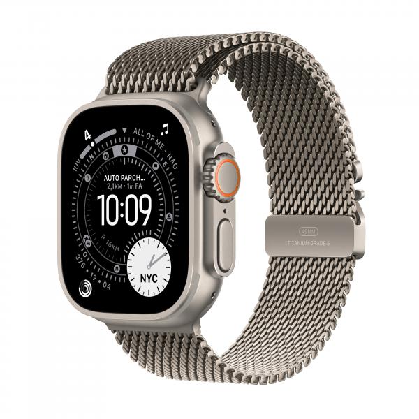 APPLE WATCH ULTRA 3GPS E CELLULAR49MMNATURAL TITANIUM CASE WITH NATURAL TITANIUM MILANESE LOOP [MF0E4QL/A]