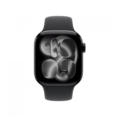 APPLE WATCH SERIES 11GPS42MMJET BLACK ALUMINIUM CASE WITH BLACK SPORT BAND, S/M [MEQT4QL/A]