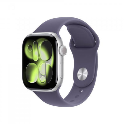 APPLE WATCH SERIES 11GPS42MMSILVER ALUMINIUM CASE WITH PURPLE FOG SPORT BAND, M/L [MEU74QL/A]