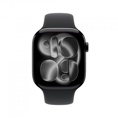 APPLE WATCH SERIES 11GPS46MMJET BLACK ALUMINIUM CASE WITH BLACK SPORT BAND, S/M [MEUW4QL/A]
