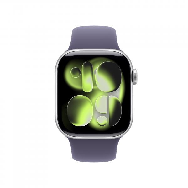 APPLE WATCH SERIES 11GPS E CELLULAR 42MM SILVER ALUMINIUM CASE WITH PURPLE FOG SPORT BAND, S/M [MF8H4QL/A]