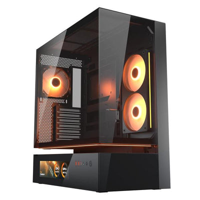 COUGAR CASE M.TOWER CFV235 VISION 9.16'' TG 240 REV+120ARGB FAN RGB H.syNC [CGR-2DA4B-V]