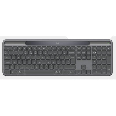 Logitech Signature Slim Solar + K980 for Business tastiera Universale RF senza fili + Bluetooth QWERTY Italiano Grafite [920-013776]