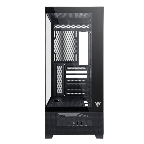 ITEK CASE SHOWBUI 37B GAMING TOWER ATX 3x12CM ARGB FAN TYPE-C 2xUSB3.0 SIDE FRONT PANEL TEMP GL [ITGCASB37B]