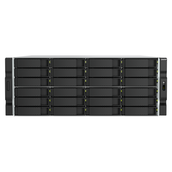 QNAP TS-h2477AXU-RP Server di archiviazione Armadio (4U) AMD Ryzen 7 7745 32 GB DDR5 0 TB QNAP QTS Nero, Grigio [TS-H2477AXU-RP-R7-32G]
