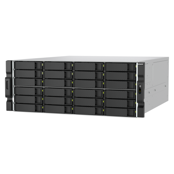 QNAP TS-h2477AXU-RP Server di archiviazione Armadio (4U) AMD Ryzen 7 7745 32 GB DDR5 0 TB QNAP QTS Nero, Grigio [TS-H2477AXU-RP-R7-32G]