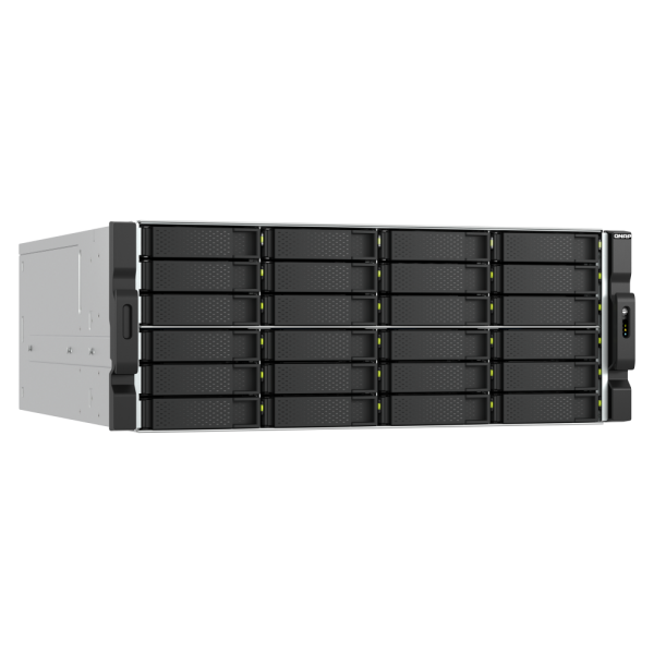 QNAP TS-h2477AXU-RP Server di archiviazione Armadio (4U) AMD Ryzen 7 7745 32 GB DDR5 0 TB QNAP QTS Nero, Grigio [TS-H2477AXU-RP-R7-32G]