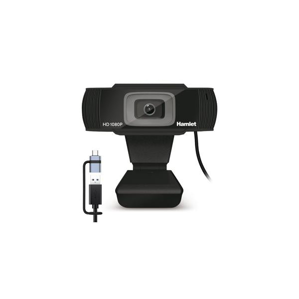 Hamlet HWCAM1080-CX webcam 2 MP 1920 x 1080 Pixel USB Nero [HWCAM1080-CX]
