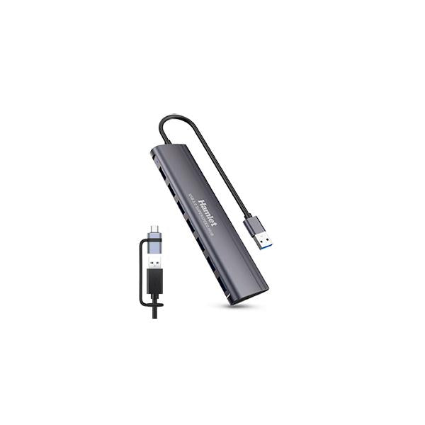 Hamlet XHUB-07A3CX hub di interfaccia USB 2.0 Type-C 5000 Mbit/s Alluminio [XHUB-07A3CX]