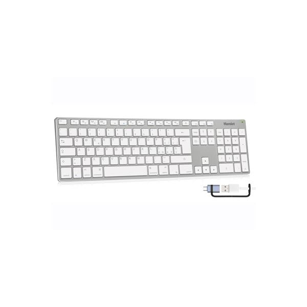 Hamlet XKKITA-MCX tastiera Casa/ufficio USB QWERTY Italiano Bianco [XKKITA-MCX]