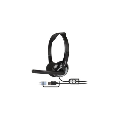 Hamlet HHEADMUS-CX cuffia e auricolare Cablato Portatile Musica e Chiamate USB tipo A Nero [HHEADMUS-CX]