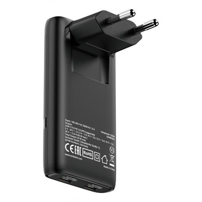 Verbatim 32354 Caricabatterie per dispositivi mobili Computer portatile, Smartphone, Tablet Nero AC Ricarica rapida Interno [32354]