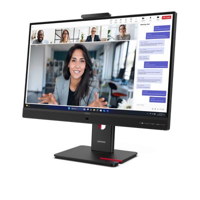 LENOVO MONITOR 23,8 LED IPS 16:9 FHD 6 MS 250 CDM, WEBCAM, PIVOT, VGA/DP/HDMI, MULTIMEDIALE, T24-4v [64B6MAT1EU]