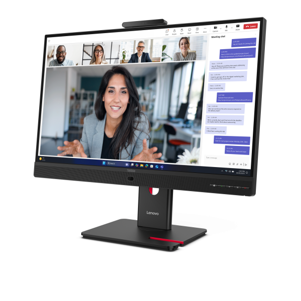 LENOVO MONITOR 23,8 LED IPS 16:9 FHD 6 MS 250 CDM, WEBCAM, PIVOT, VGA/DP/HDMI, MULTIMEDIALE, T24-4v [64B6MAT1EU]