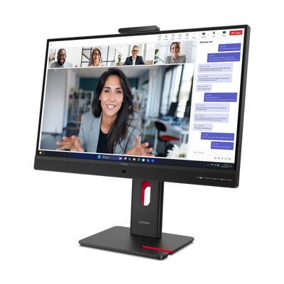 LENOVO MONITOR 23,8 LED IPS 16:9 FHD 6 MS 250 CDM, WEBCAM, PIVOT, VGA/DP/HDMI, MULTIMEDIALE, T24-4v [64B6MAT1EU]