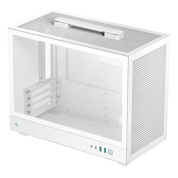 DEEPCOOL CASE MICRO ATX CH160 PLUS WH WHITE ultraportabile & alto flusso d' [R-CH160-WHNGM0-G]