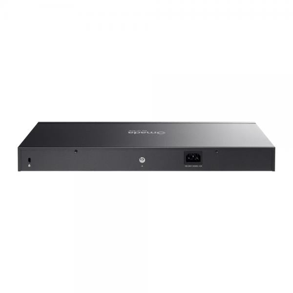 TP-Link - ES228GP- "Omada 28-Port Gigabit Easy Managed Switch with 24-Port PoE+ PORT: 24 Gigabit PoE+ Ports, 2x Gigabit Non-PoE Ports, 2 Gigabit SFP Ports SPEC: 802.3at/af, 250W PoE Power, 1U 19-inc [ES228GP]