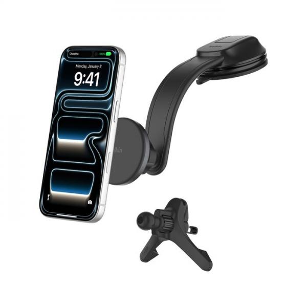 Belkin BoostCharge Supporto attivo Telefono cellulare/smartphone Nero [WIC012HQBK]