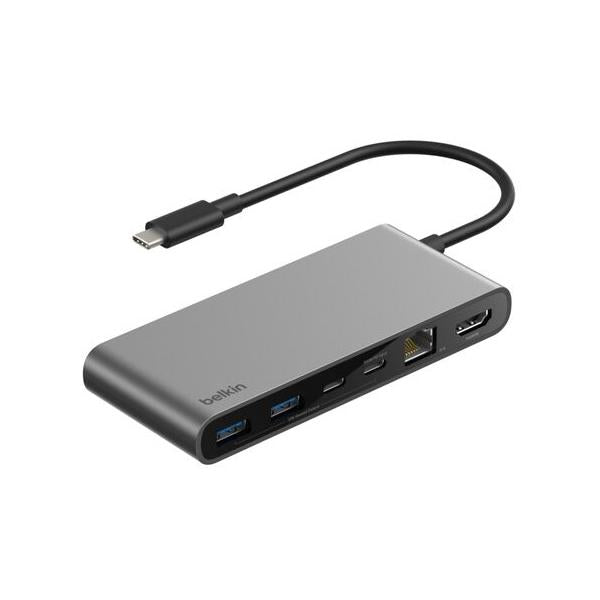 Belkin INC024HQSGY hub di interfaccia USB tipo-C 10000 Mbit/s Grigio [INC024HQSGY]