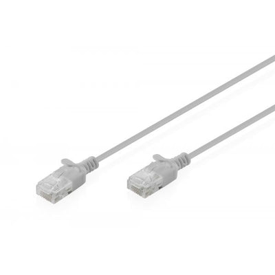 Digitus CAT 6 U-UTP slim patch cord - Cu - LSZH AWG 32/7 - Length 3m - Grey [DK-1618-030S]