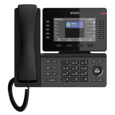 Snom D815WB, 5-inch true colour, backlit display, USB port, integrated Wi-Fi and Bluetooth, 10 BLF [00004727]