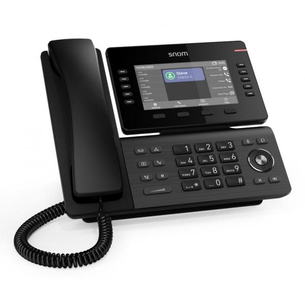 Snom D815WB, 5-inch true colour, backlit display, USB port, integrated Wi-Fi and Bluetooth, 10 BLF [00004727]