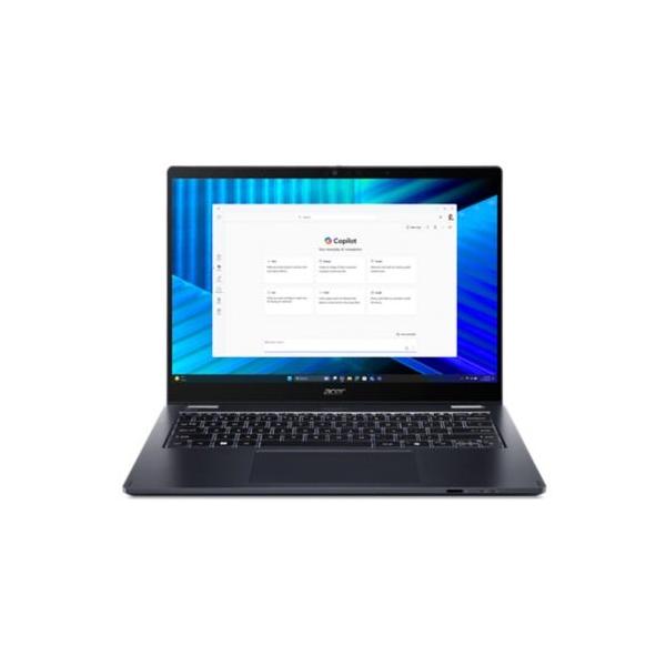 Acer TravelMate TMP414RN-55- TCO-59JS Intel Core Ultra 5 225U Ibrido (2 in 1) 35,6 cm (14") Touch screen WUXGA 16 GB DDR5-SDRAM 1 TB SSD Wi-Fi 7 (802.11be) Windows 11 Pro Italiano Blu [NX.BF8ET.001]