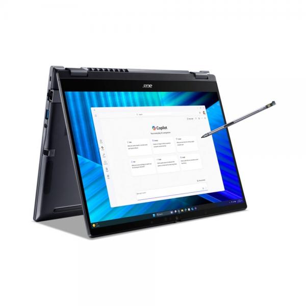 Acer TravelMate TMP414RN-55- TCO-59JS Intel Core Ultra 5 225U Ibrido (2 in 1) 35,6 cm (14") Touch screen WUXGA 16 GB DDR5-SDRAM 1 TB SSD Wi-Fi 7 (802.11be) Windows 11 Pro Italiano Blu [NX.BF8ET.001]