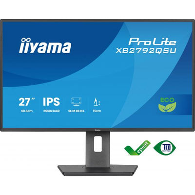 iiyama ProLite XB2792QSU-B1 Monitor PC 68,6 cm (27") 2560 x 1440 Pixel Quad HD LED Nero [XB2792QSU-B1]