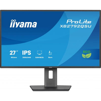 iiyama ProLite XB2792QSU-B1 Monitor PC 68,6 cm (27") 2560 x 1440 Pixel Quad HD LED Nero [XB2792QSU-B1]