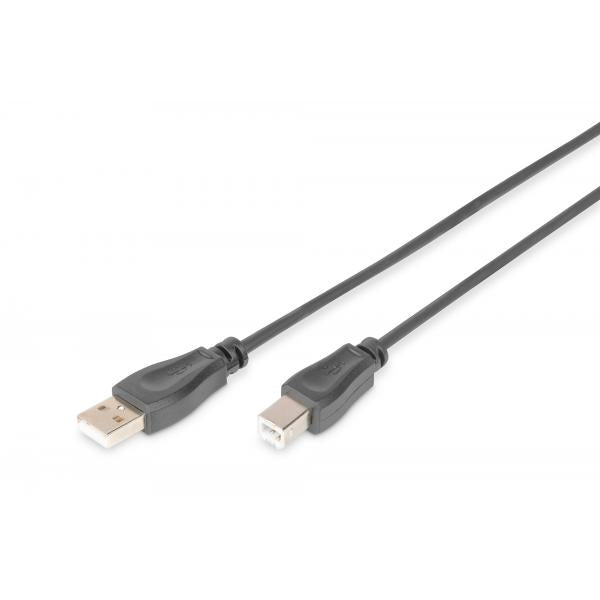 Digitus USB 2.0 connection cable - type A - B M/M - 3.0m - USB 2.0 conform - Black [AK-300105-030-S]