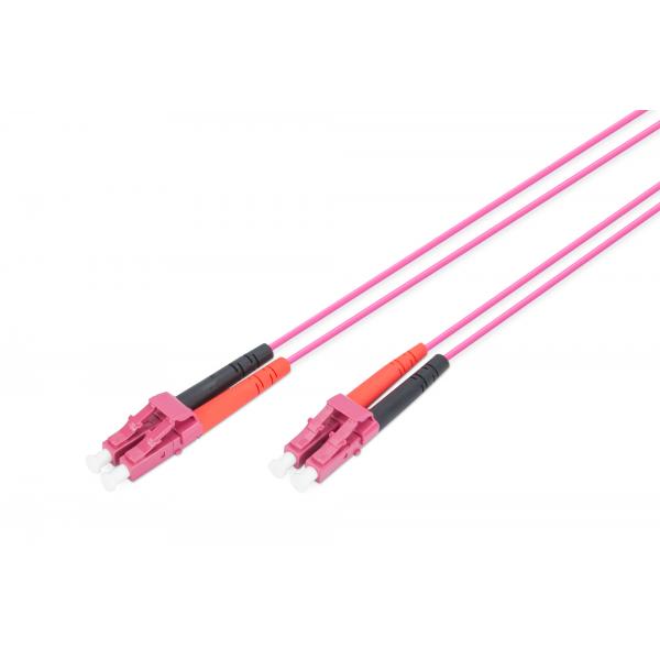 Digitus Fiber Optic Multimode Patchcord - Duplex - OM4 - LC to LC - 1 Meter [DK-2533-01-4]