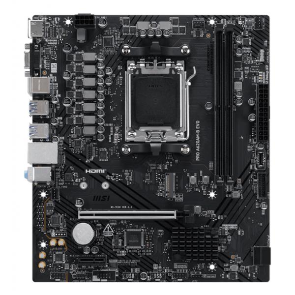 MSI MB AMD A620AM-B EVO,A620A,AM5,2DDR5,1PCI-Ex16,1PCI-Ex1,1M.2,2SATA3,7USB3.2 Gen1,6USB2.0,HD A [PRO A620AM-B EVO]