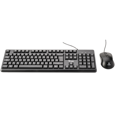 ITEK TASTIERA + MOUSE DEC C01 USB MOUSE OTTICO 3600DPI TASTIERA MEMBRANA 105 TASTI CAVO 1.5M [ITKMDECC01]