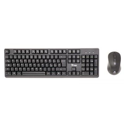 ITEK TASTIERA + MOUSE DEC W01 WIRELESS 2.4G MOUSE OTTICO 1600DPI TASTIERA MEMBRANA 105 TAST [ITKMDECW01]