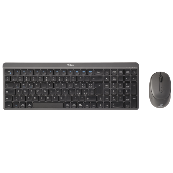 ITEK TASTIERA + MOUSE DEC WS01 WIRELESS 2.4G BLUETOOTH MOUSE OTTICO 1600DPI TASTIERA LOW [ITKMDECWS01]