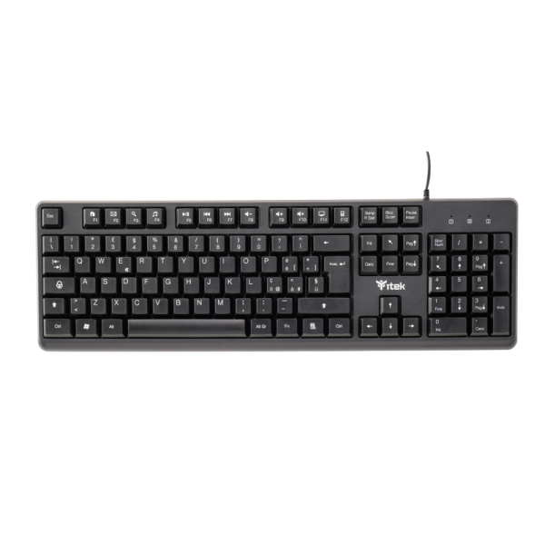 itek DGT C01 tastiera Universale USB QWERTY Inglese, Italiano Nero [ITKODGTC01]